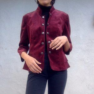 Burgundy Tailored Jacket